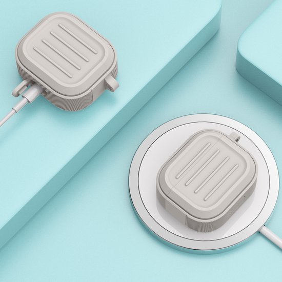 YONO Hoesje geschikt voor Apple Airpods 3 - Army Case - Beige