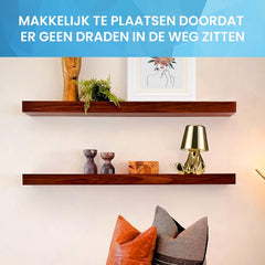 YONO Decoratieve Tafellamp Oplaadbaar - Nachtlampje Slaapkamer - Bureaulamp Woonkamer - Woondecoratie Beelden en Figuren - Wie - Goud