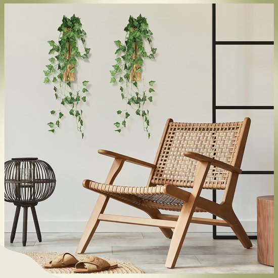 YONO Wandvaas Binnen - 4 Stuks - Hout - Muurvaas - Wandpot - Bloempot Muur