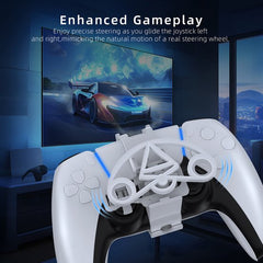 YONO Stuur geschikt voor Playstation PS5 Controller - Stuurwiel - Racestuur - Accessoires - Wit