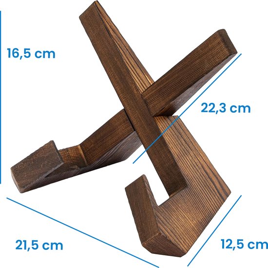 YONO Luxe Boekenstandaard Hout - Boeken Houder - Kookboek Standaard - Compact en Duurzaam