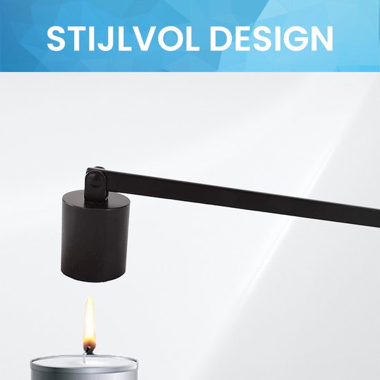 YONO Kaarsendover - Candle Snuffer - Kaarsdover - Zwart