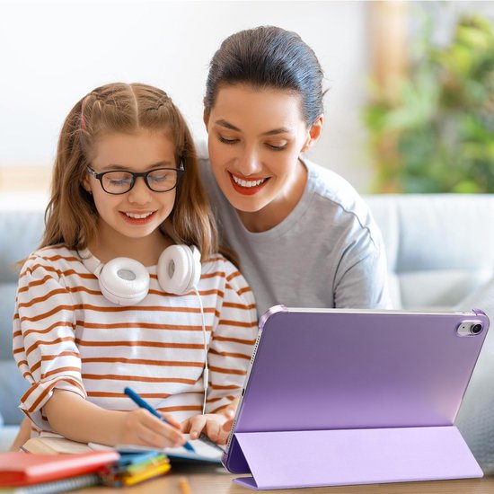 YONO Hoes geschikt voor iPad 10e Generatie - 2022 - 10.9 inch - Case Cover - Tablet Hoesje - Lila
