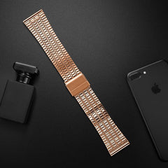 YONO Miami Schakel Bandje 22mm - Horlogebandje geschikt voor Samsung Galaxy Watch 46mm / 3 (45mm) / Gear s3 - Polar Vantage M2 / Grit X - Huawei Watch GT 3 (pro) / 2 - Amazfit GTR - Rose Gold