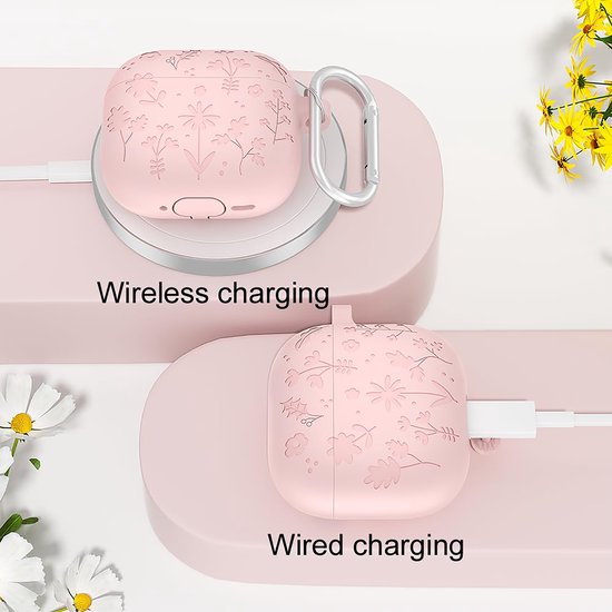 YONO Hoesje geschikt voor Airpods 4 - Case - Special Siliconen - Roze