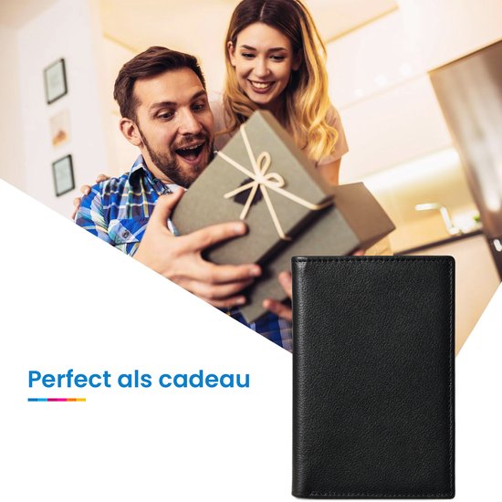 YONO Paspoort Hoesje - Paspoorthouder Leer - Houder - Cover - Mapje - Zwart