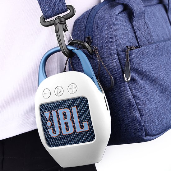 YONO Soft Case geschikt voor JBL Clip 5 - Siliconen Hoesje - Wit