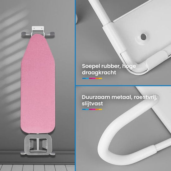 YONO Strijkplank Ophangsysteem - Ophangen Houder Haak - Wit