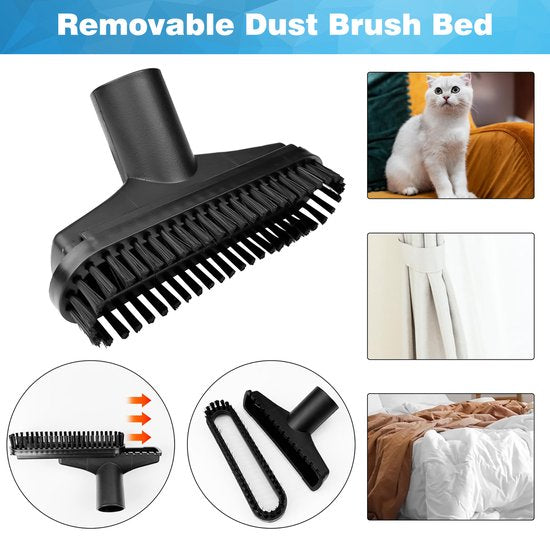 YONO Stofzuiger Zuigmond Set - 6 Stuks - Universeel Opzetstuk - geschikt voor Miele - Philips - AEG - Karcher - Bosch - Borstel - Mondstuk - Hulpstukken - Onderdelen