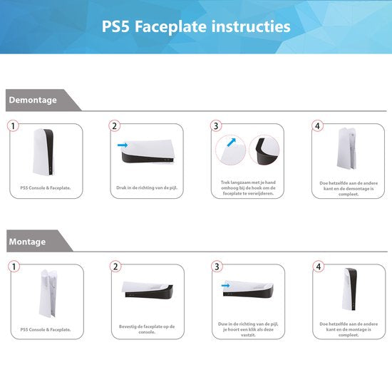 YONO Faceplate geschikt voor Playstation PS5 Disc Edition - Cover - Skin - Behuizing - Accessoires - Goud