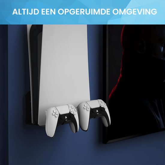 YONO Muurbeugel geschikt voor Playstation 5 - Wall Mount Beugel Houder voor PS5 en Accessoires - Zwart