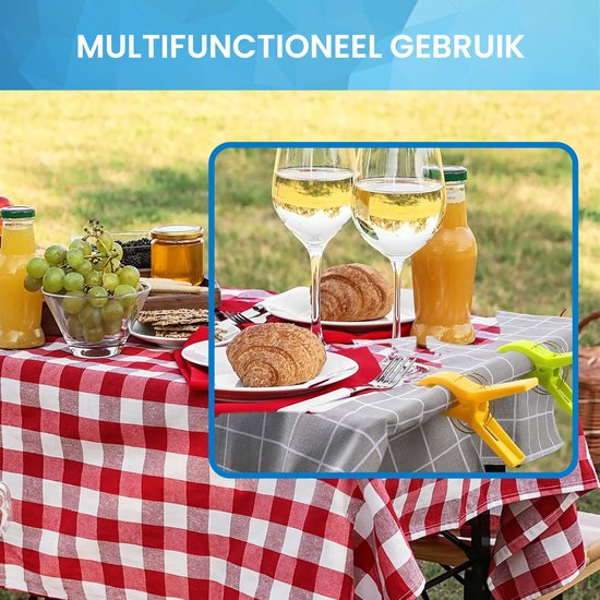 YONO Strandlaken Knijpers - Grote Handdoek Klemmen - Badlaken Clips - 16 Stuks