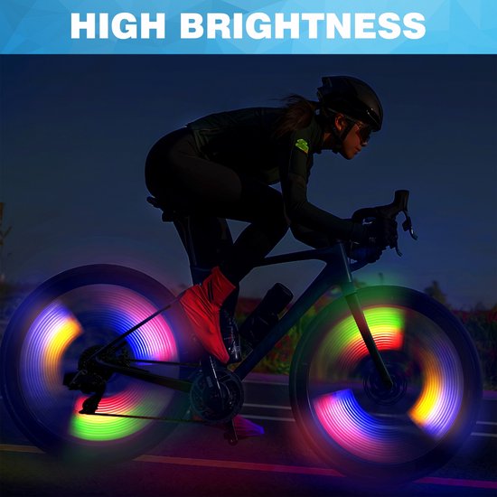 YONO Spaakverlichting Fiets - Spaakreflectoren Wielverlichting met Bewegingssensor - Fietswiel Verlichting - 2 Stuks