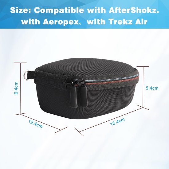 YONO Beschermhoes geschikt voor Shokz OpenRun - Pro - 2 - Mini - OpenMove - AfterShokz Aeropex - Trekz - Titanium - Air - Hard Case - Hoesje - Zwart