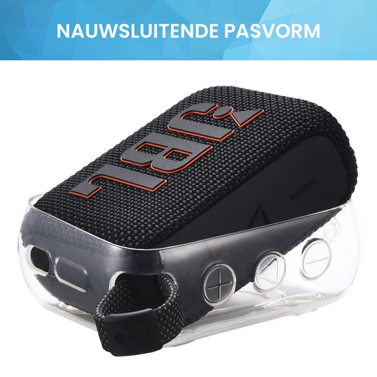 YONO Hoesje geschikt voor JBL Go 4 - Case - Transparant