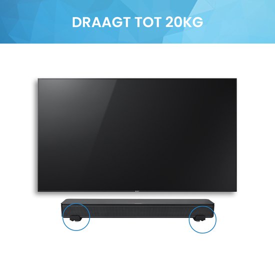 YONO Soundbar Beugel Universeel - Set - Houder - Mount - Steun - Muurbeugel - Zwart