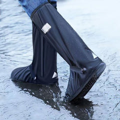YONO Overschoenen Waterdicht met Ritssluiting - Regenschoenen Fiets - Schoenovertrekken Herbruikbaar - Schoenhoesjes - Maat 43-45