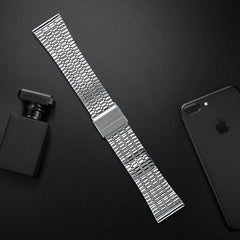YONO Miami Schakel Bandje 20mm - Metalen Horlogebandje geschikt voor Samsung Galaxy Watch 7/6/5 / Pro / 4 / 3 / Active 2 - Polar Ignite / Unite – Huawei - Zilver