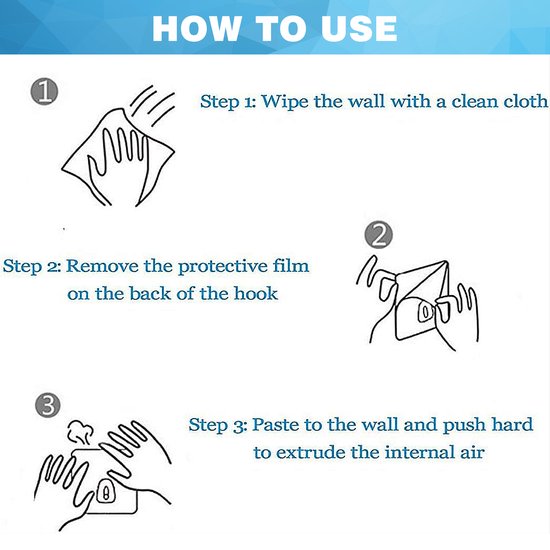 YONO Plakhaakjes Zelfklevend - 12 Stuks - Handdoekhaakjes - Zelfklevende Haakjes - Transparant