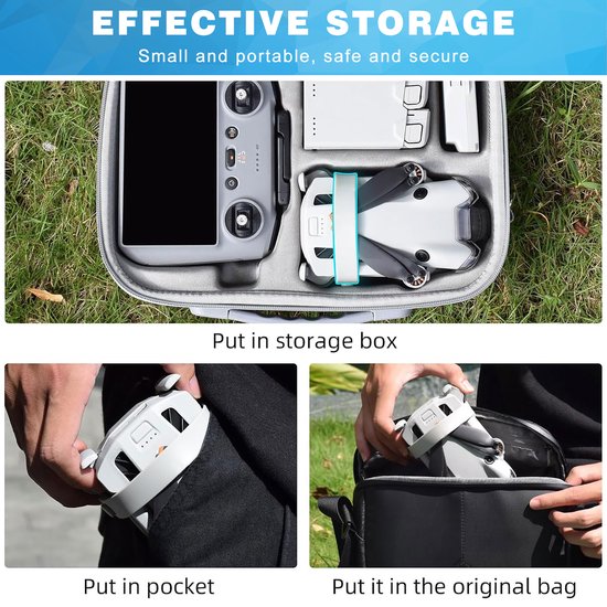 YONO Propeller Guard geschikt voor DJI Mini 4 Pro - Houder - Bescherming Accessoires - Grijs