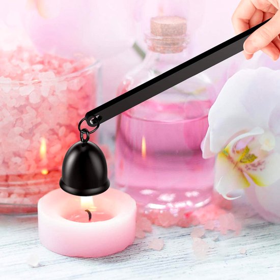 YONO Kaarsendover Set - Candle Snuffer - Wick Trimmer - Dipper - Kaarsdover - Zwart