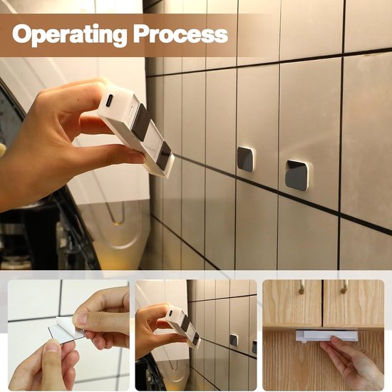 YONO Kastverlichting met Bewegingssensor Oplaadbaar - 10cm - Keukenverlichting Onderbouw Led - Draadloos - Magnetisch Zelfklevend