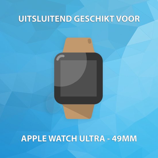 YONO Screen Protector Bumper geschikt voor Apple Watch Ultra (49mm) - Full Cover Case - Hoesje - Oranje