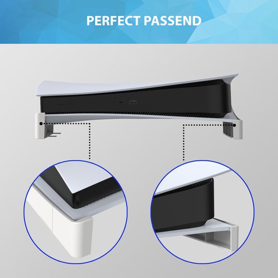 YONO Horizontale Standaard geschikt voor Playstation 5 - PS5 Stand Liggend - Houder - Lichtgrijs