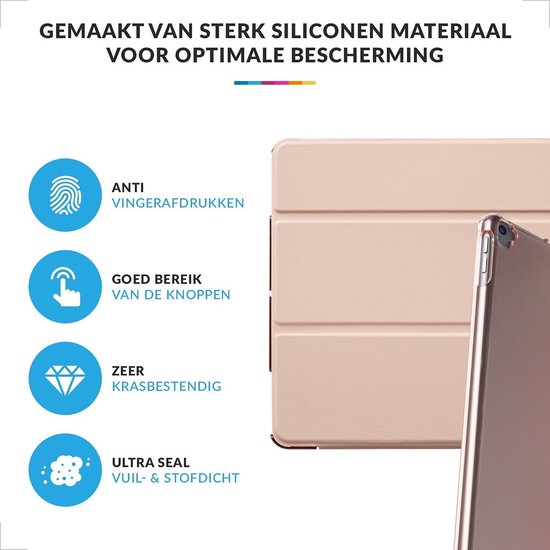 YONO Hoes geschikt voor iPad 9 10.2 inch - 9e Generatie - 8e - 7e - 2021 - 2020 - 2019 - Case Cover - Tablet Hoesje - Roze