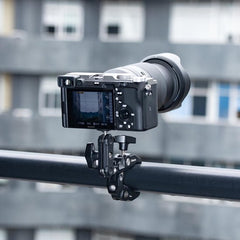 Ulanzi R094 Super Clamp statiefklem - Buisklem met balhoofd en Magic Arm - Tot 6 centimeter dik - 3/8 inch schroefgat