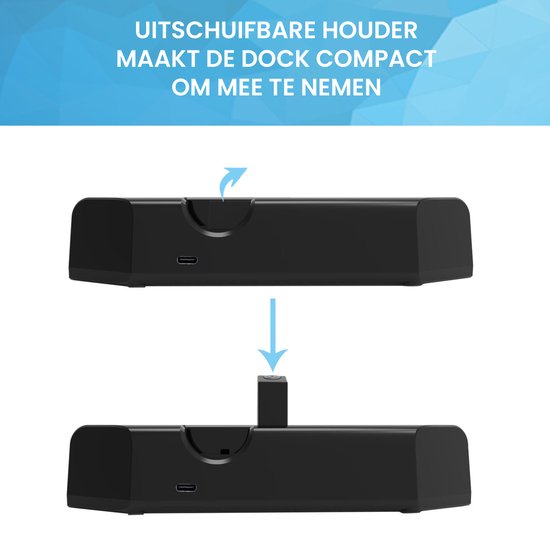 YONO Charging Dock geschikt voor Playstation Portal PS5 - Oplader Stand - Oplaadstation - Zwart