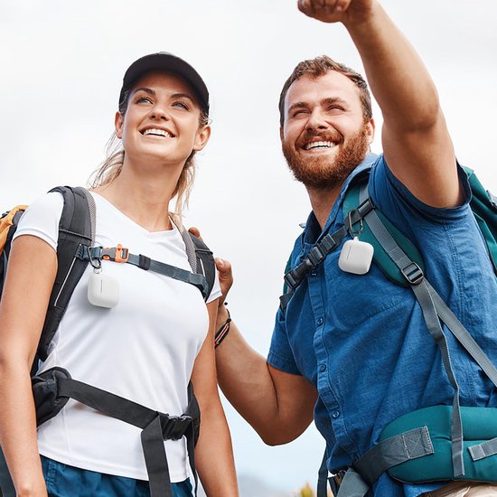 YONO Hoesje geschikt voor Airpods 4 - Case - Siliconen - Wit