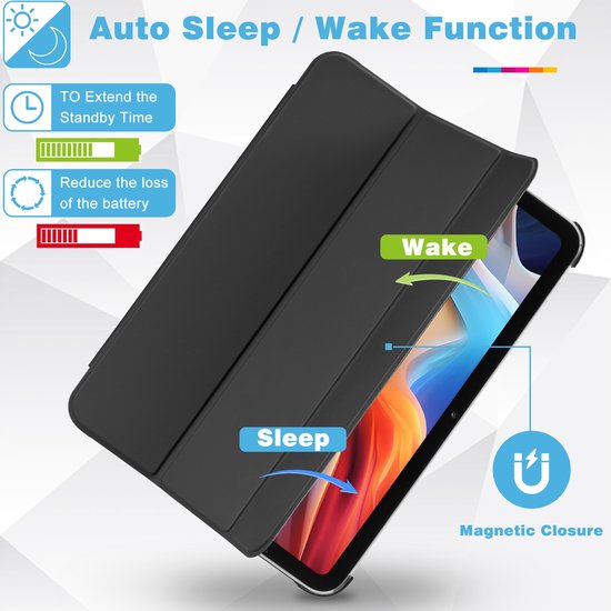 YONO Hoes geschikt voor iPad 10e Generatie - 2022 - 10.9 inch - Case Cover - Tablet Hoesje - Zwart