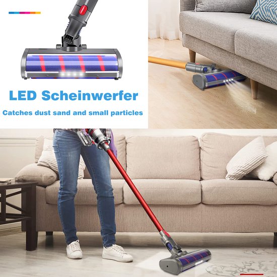 YONO Zuigmond geschikt voor Dyson Steelstofzuiger - V15 V11 V10 V8 V7 - Stofzuigermond - Onderdelen - Mondstuk Accessoires - Vloerzuigmond - Turboborstel