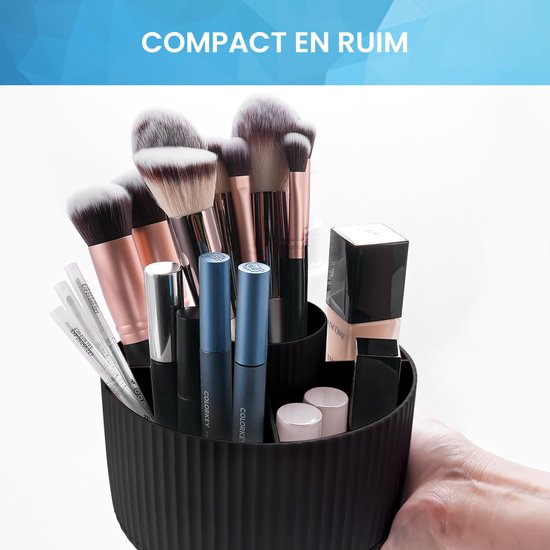 YONO Make Up Organizer - 360º Draaibaar M - Skincare Organizer - Parfum Houder - Zwart