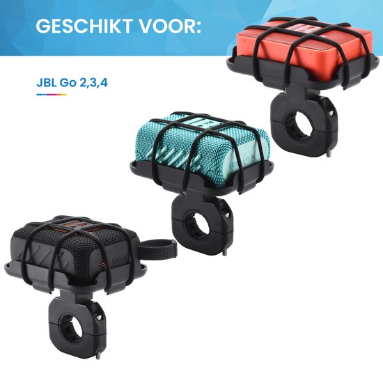 YONO Stuurbevestiging geschikt voor JBL Go 4 3 2 - Handlebar Mount - Houder voor Fiets - Zwart