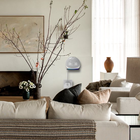 YONO Wandplank voor Smart Speaker - Wall Mount Universeel - Muurbeugel Houder Zwevend - Geschikt Voor Sonos Play / Google Nest Home Mini / Apple Homepod / Amazon Echo / IP Camera / Wifi Router - Zwart