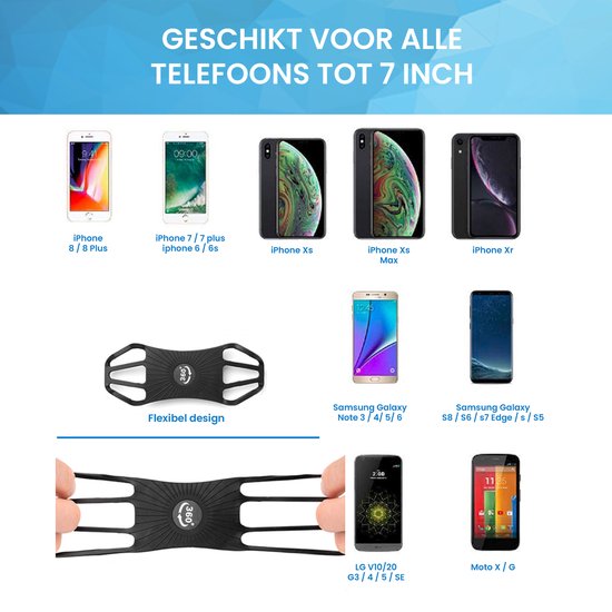 YONO Telefoonhouder Fiets Universeel - Draaibaar en Afneembaar - 2024