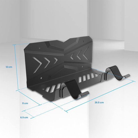 YONO Muurbeugel geschikt voor Playstation 5 - Wall Mount Beugel Houder voor PS5 en Accessoires - Zwart