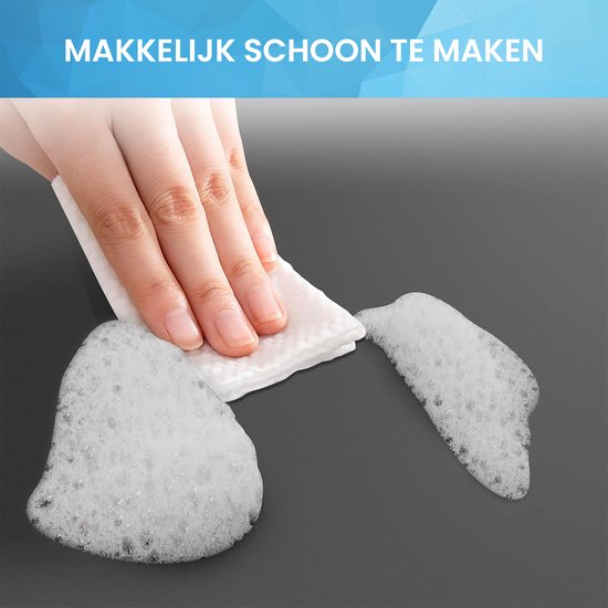 YONO Wasmachine Beschermer Bovenkant - Anti Slip Mat Hoes - 60x50 cm - Zwart