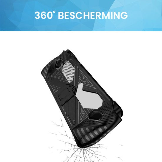 YONO Grip Case geschikt voor ASUS ROG Ally - Ryzen Z1 Extreme - Bescherm Hoesje met Standaard - Zwart