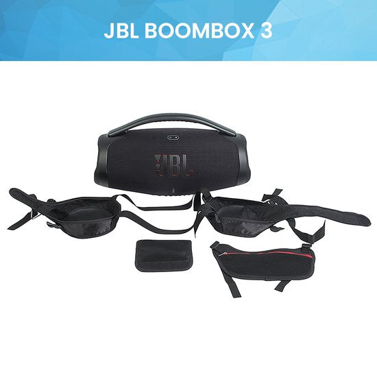 YONO Bescherm Hoes met Schouderband geschikt voor JBL Boombox 3 / Boombox 3 Wi-Fi - Travel Case - Zwart