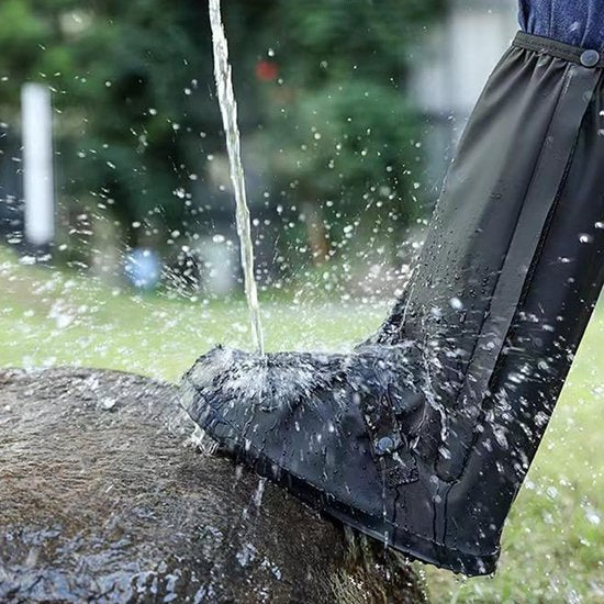 YONO Overschoenen Waterdicht met Ritssluiting - Regenschoenen Fiets - Schoenovertrekken Herbruikbaar - Schoenhoesjes - Maat 40-42