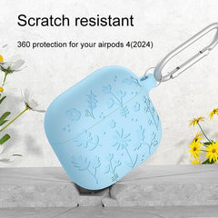 YONO Hoesje geschikt voor Airpods 4 - Case - Special Siliconen - Blauw