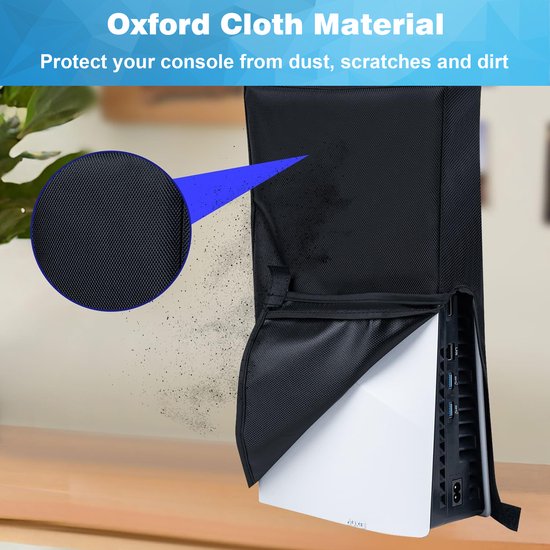 YONO Beschermhoes geschikt voor Playstation 5 SLIM - Stofkap - Hoes - PS5 Accessoires - Zwart