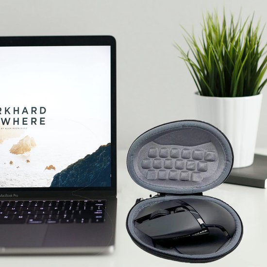 YONO Hard Case geschikt voor Logitech MX Master 3S - 3 - 2S - Draadloze Muis - Beschermhoes - Opbergtasje - Zwart