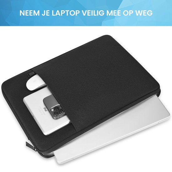 YONO Laptophoes 14 Inch - Hoes - Laptoptas - Sleeve Tas - geschikt voor Macbook Pro - Zwart