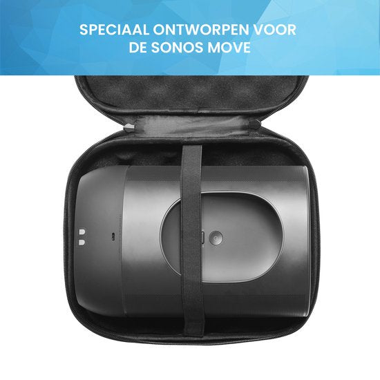 YONO Hard Case geschikt voor Sonos Move - Bescherm Hoes - Draagtas - Zwart
