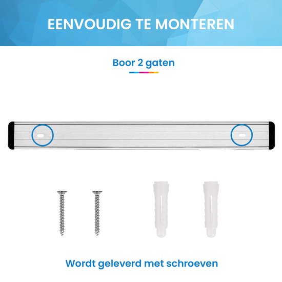 YONO Bezem Ophangsysteem - Bezemhouder - Klem met Haak - Stelen - Borstels - Tuingereedschap