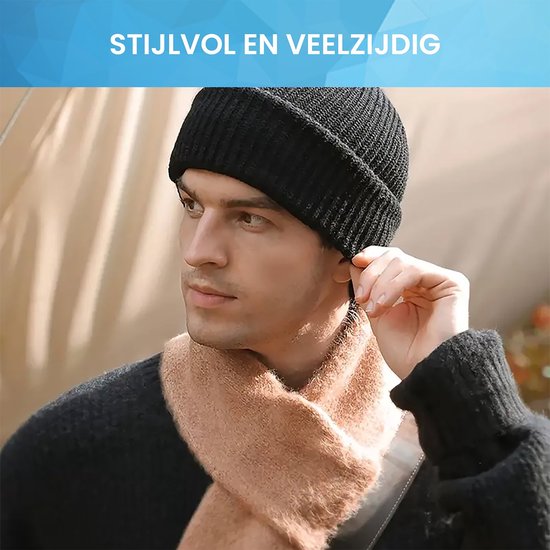 YONO Muts en Balaclava - Beanie en Bivakmuts in 1 - Heren - Dames - Ski Mask Winter - Zwart